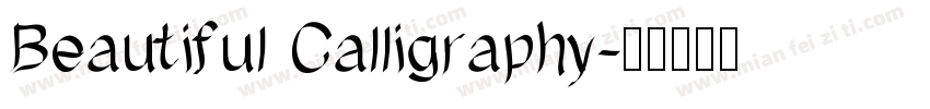 Beautiful Calligraphy字体转换